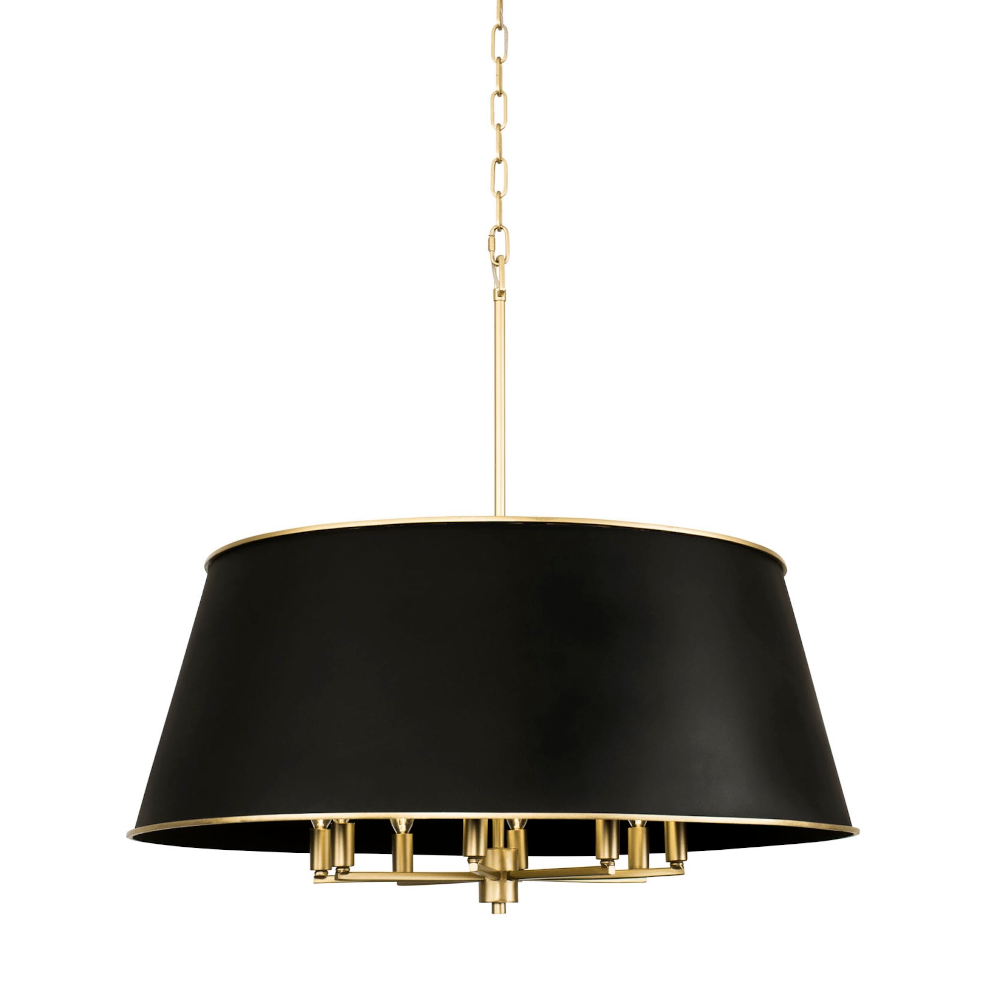 Coco 8-Light Pendant - Matte Black/French Gold