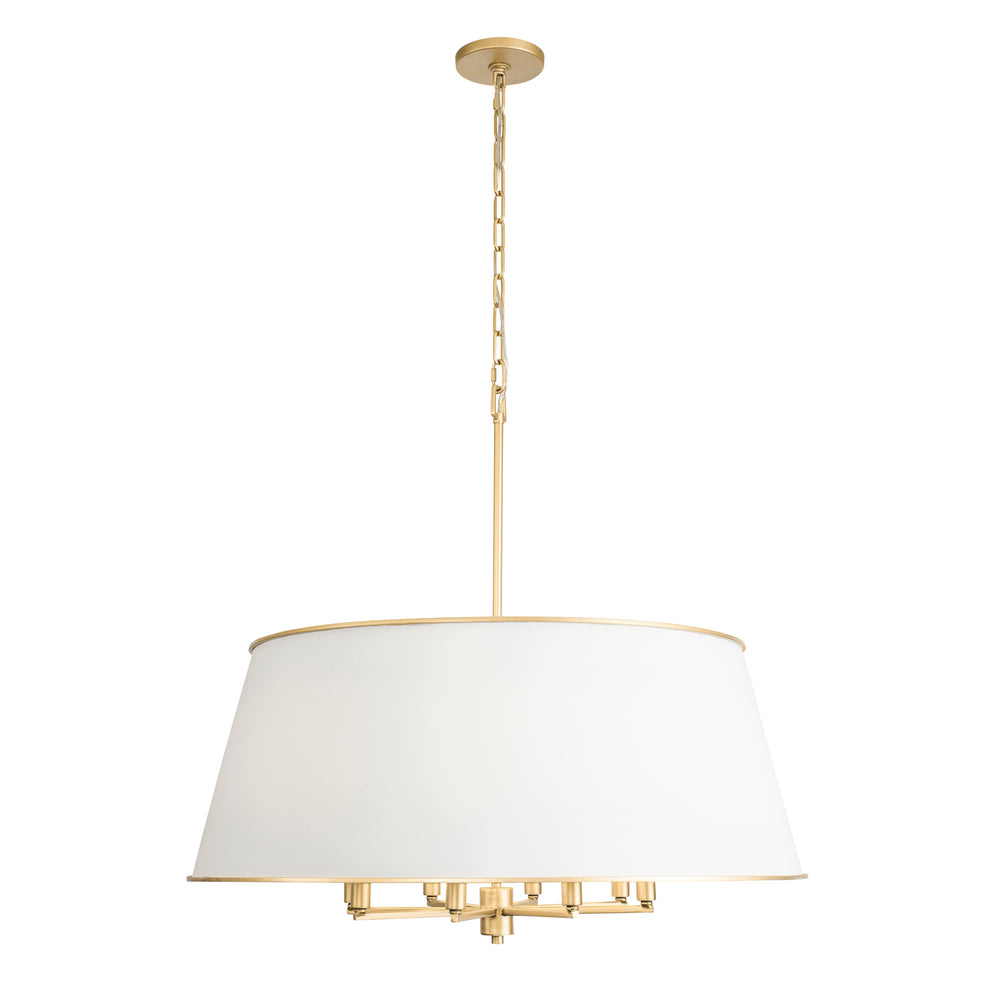 Coco 364P08MWFG 8-Light Pendant Light - Matte White/French Gold