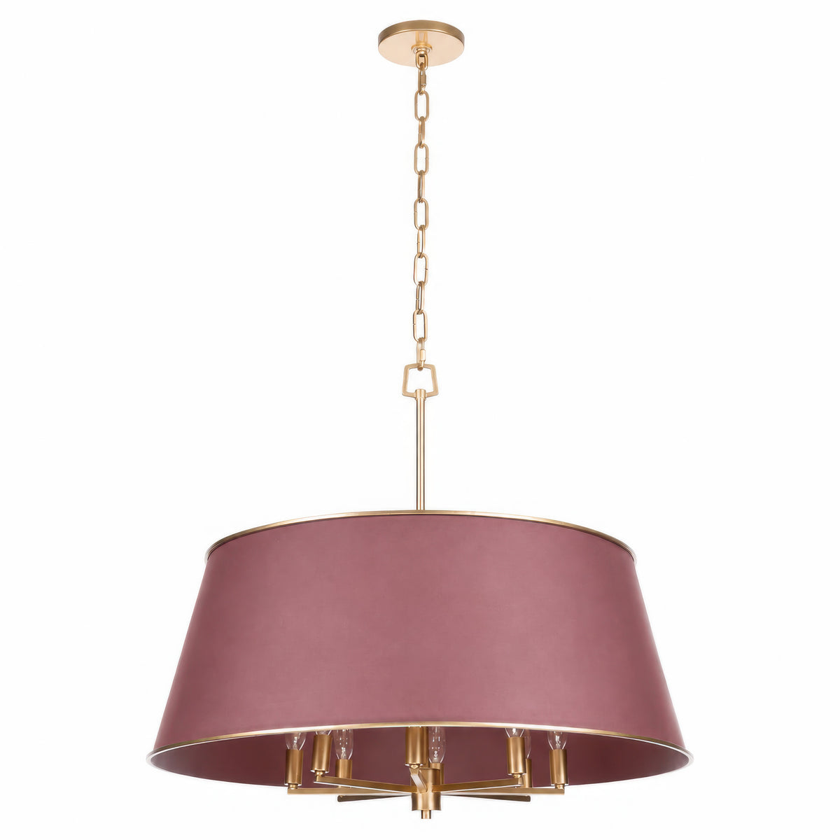Coco 8 Lights Pendant in Red Handed and French Gold