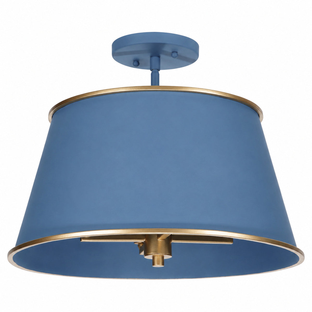 Coco 4 Lights Semi Flush in Blue-tiful Disaster and French Gold