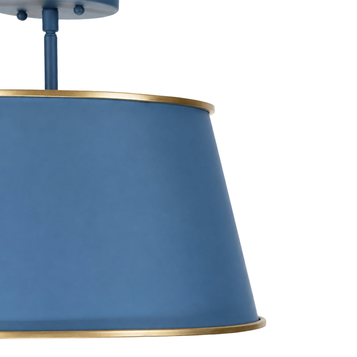 Coco 4 Lights Semi Flush in Blue-tiful Disaster and French Gold
