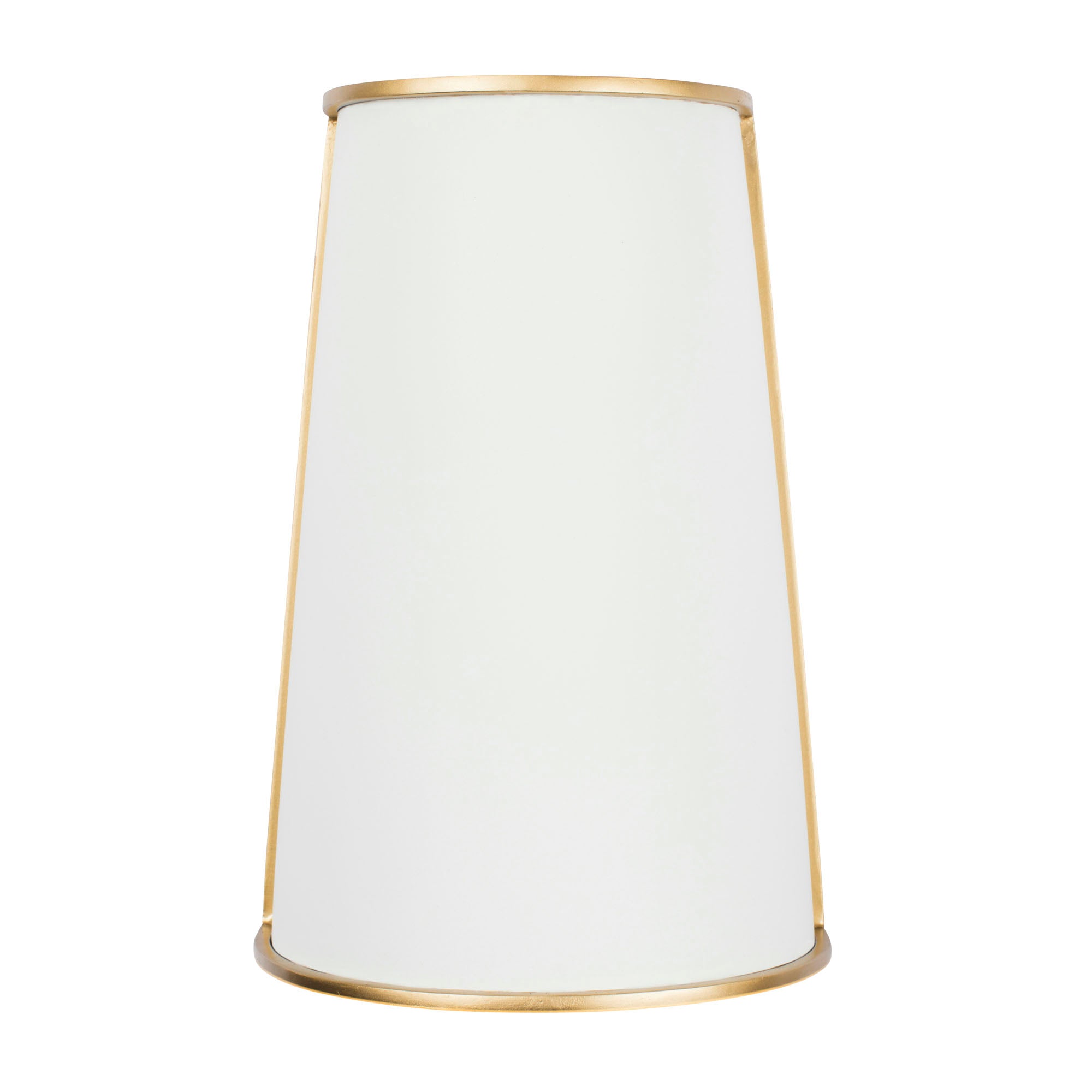 Coco 2-Light Sconce - Matte White/French Gold