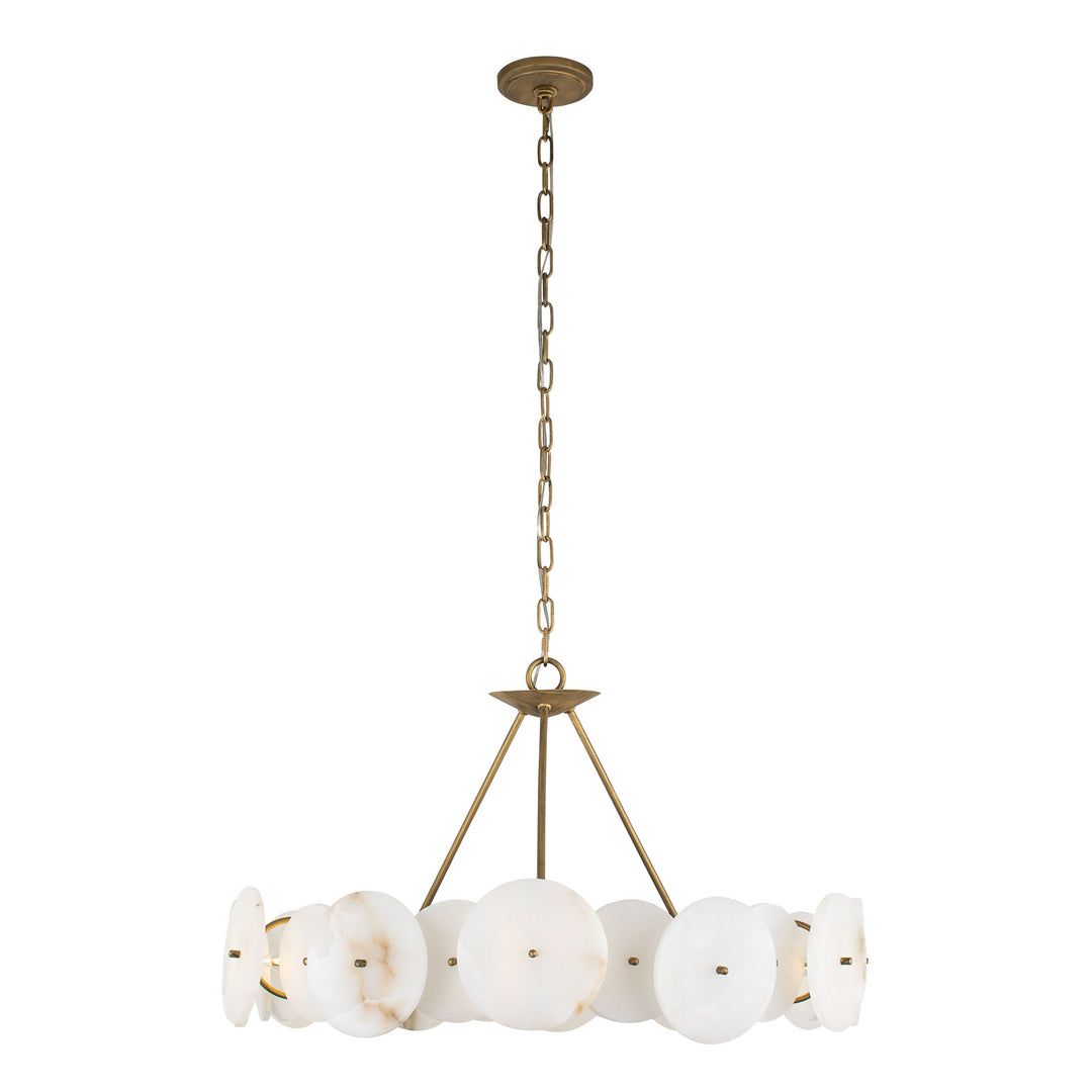 Cosmos 370C06HG 6-Light Chandelier - Havana Gold