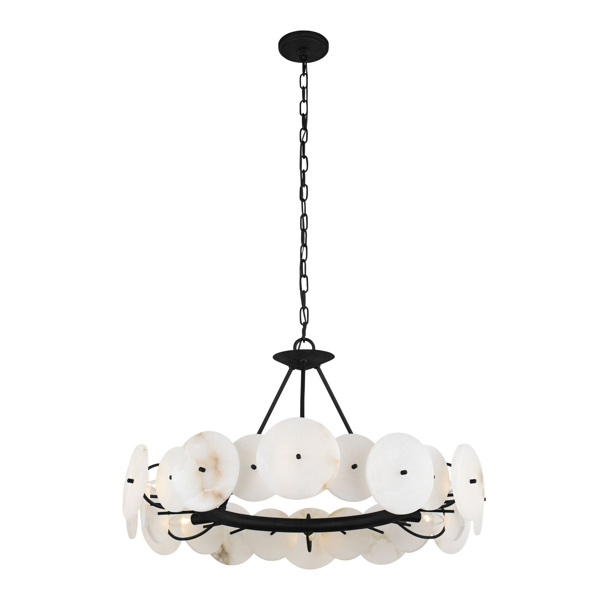 Cosmos 6 Light   Chandelier - Matte Black