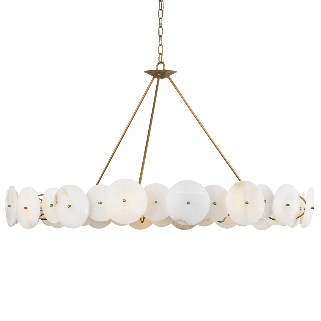 Cosmos 370C09HG 9-Light Chandelier - Havana Gold