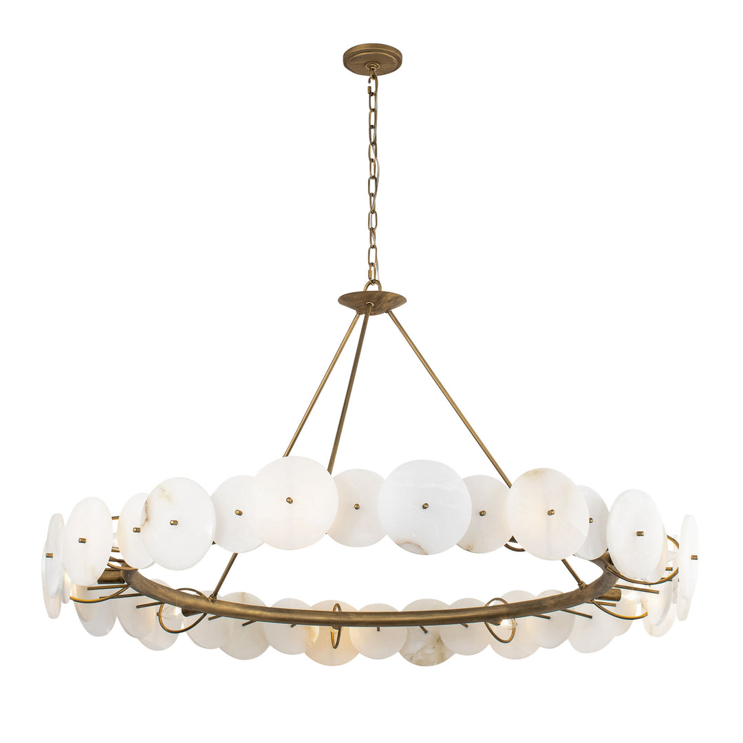 Cosmos 370C09HG 9-Light Chandelier - Havana Gold