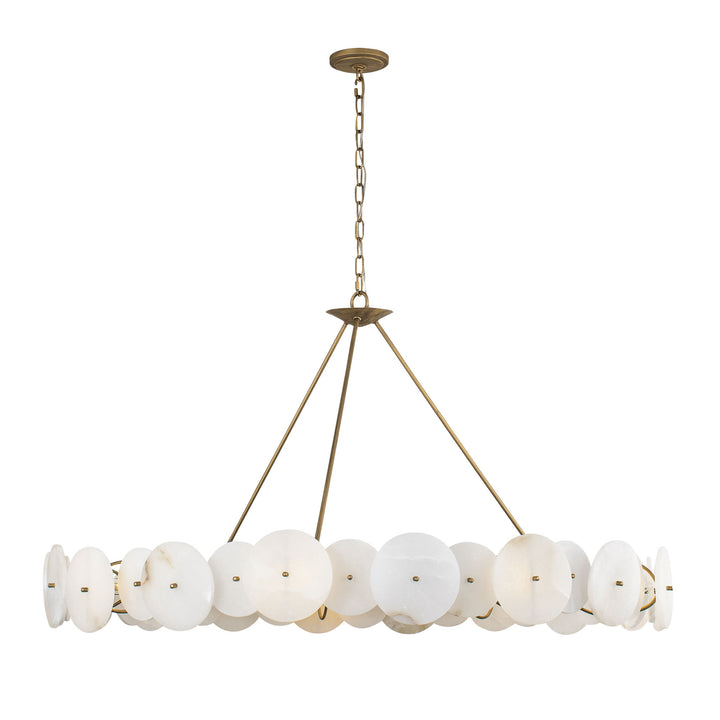 Cosmos 370C09HG 9-Light Chandelier - Havana Gold