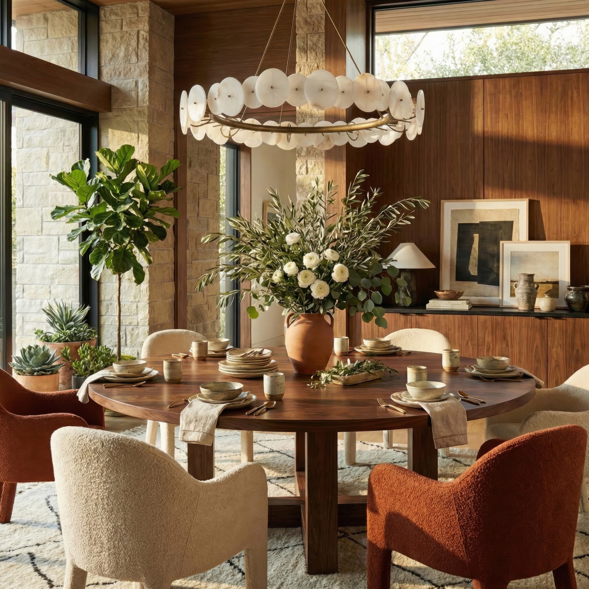 Cosmos 9 Light Chandelier - Havana Gold