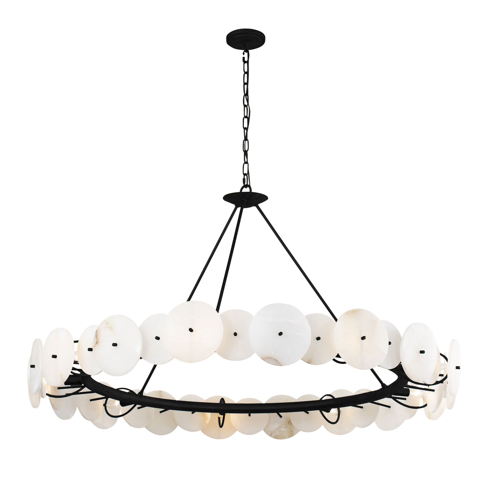 Cosmos 9 Light   Chandelier - Matte Black
