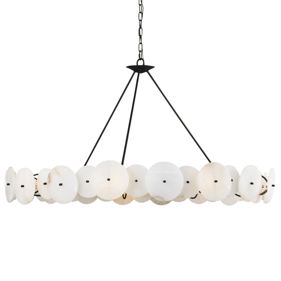 Cosmos 370C09MB 9-Light Chandelier - Matte Black