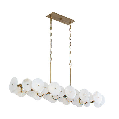 Cosmos 10 Light Linear Pendant - Havana Gold