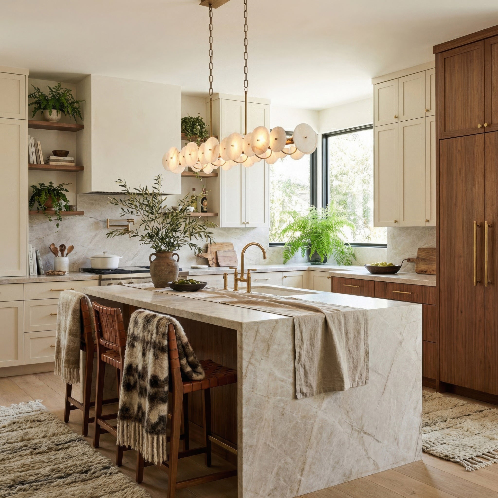 Cosmos 10 Light Linear Pendant - Havana Gold