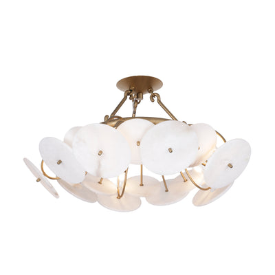 Cosmos 5 Lights Semi Flush in Havana Gold