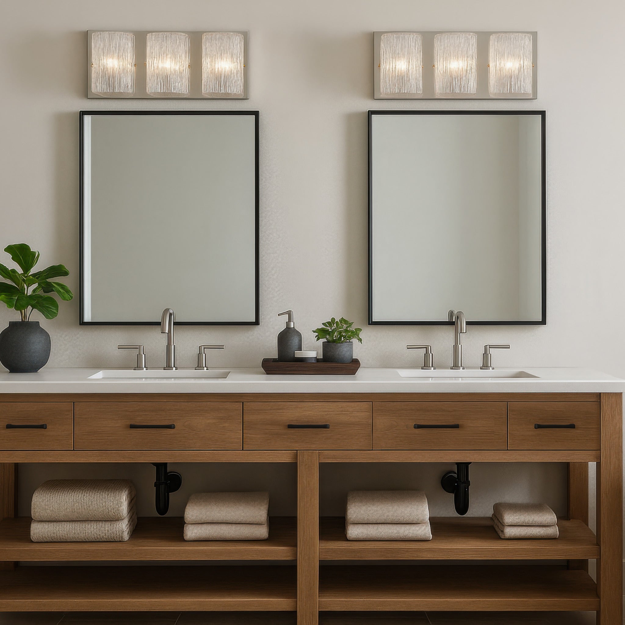 Morgan 3 Light Bath - Brushed Nickel