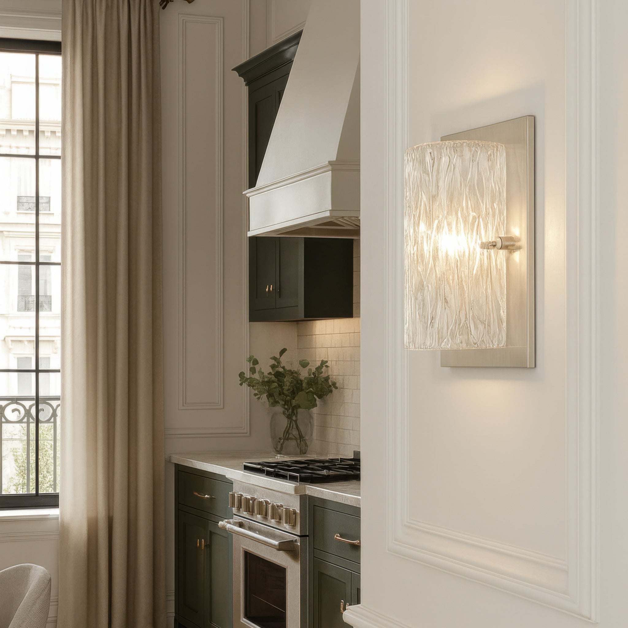 Morgan 1 Light Sconce - Brushed Nickel