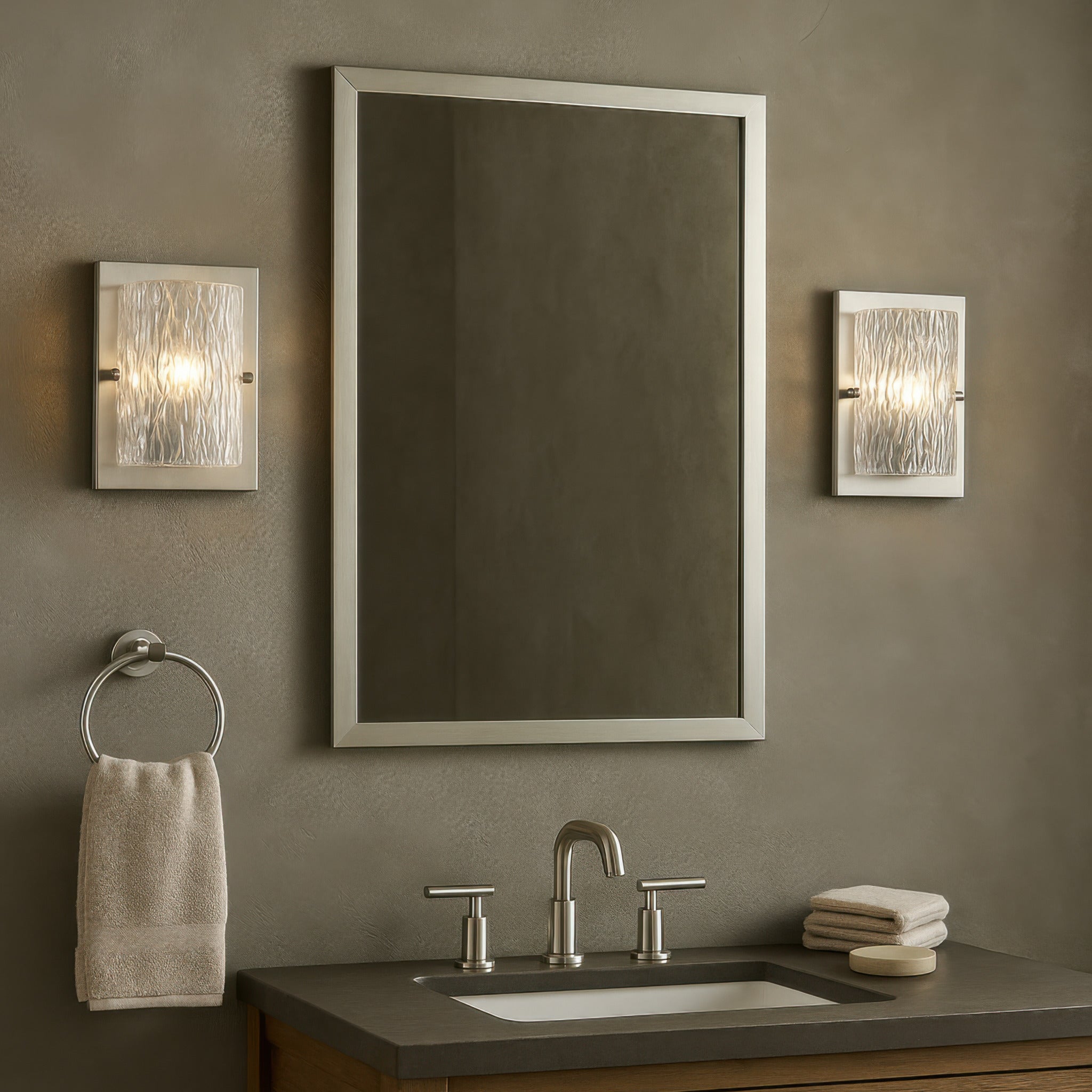 Morgan 1 Light Sconce - Brushed Nickel