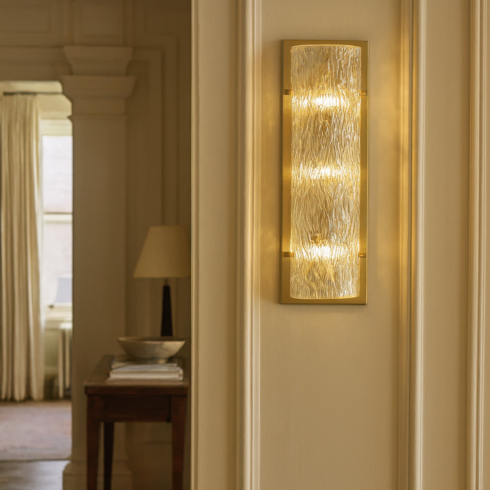 Morgan 3 Light Sconce - Satin Brass