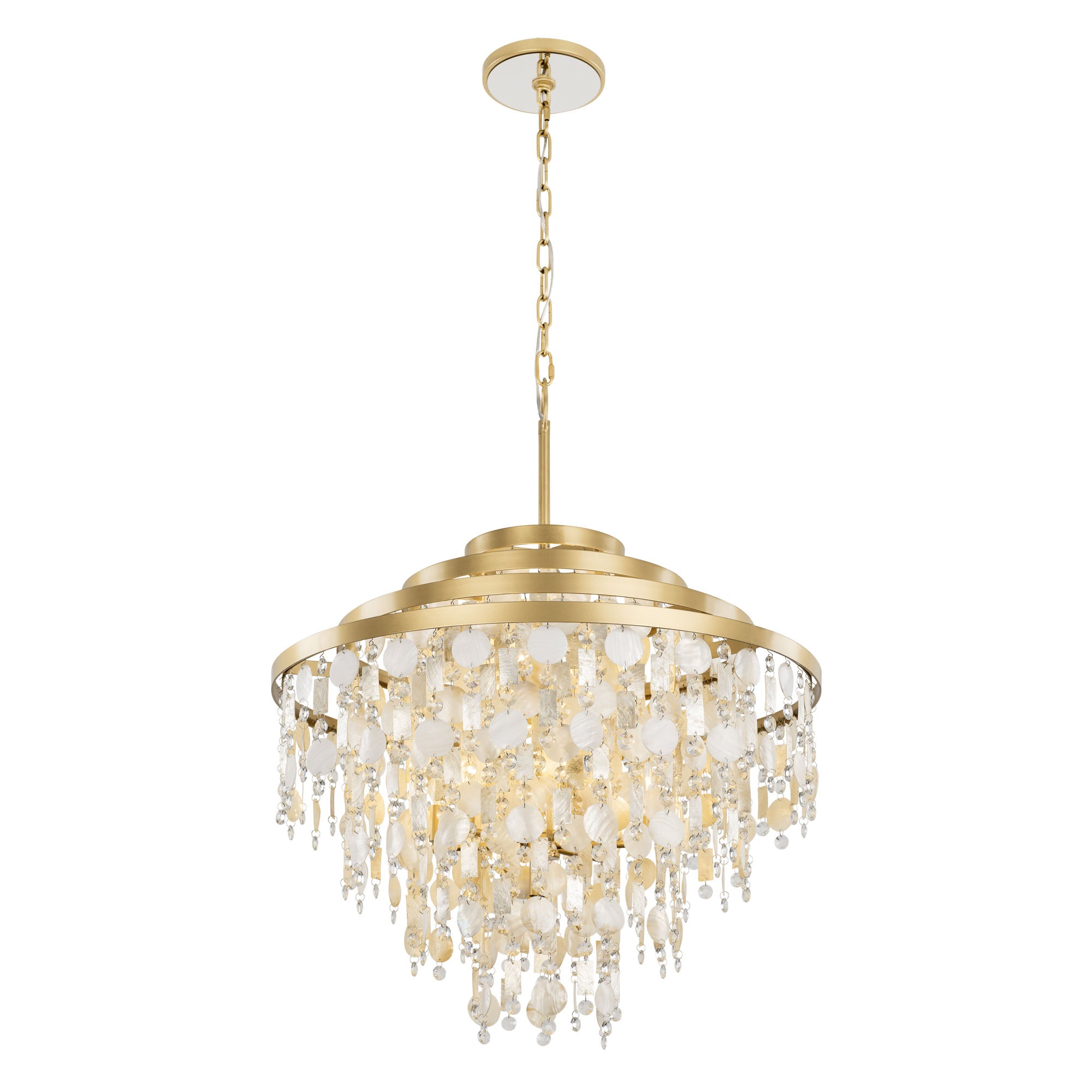 Kalani 10 Light Chandelier - French Gold