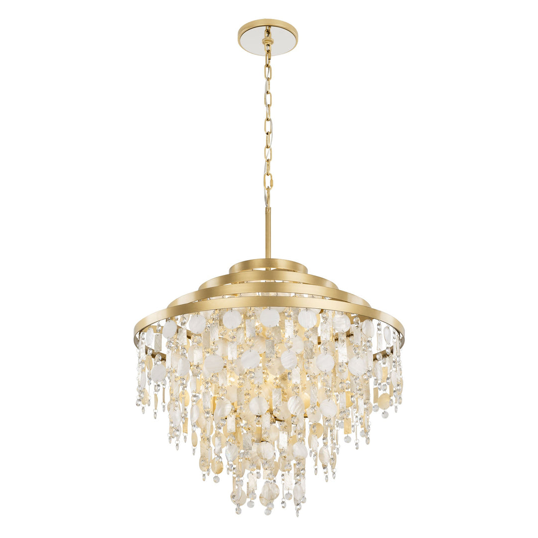 Kalani 377C10FG 10-Lt Chandelier - French Gold