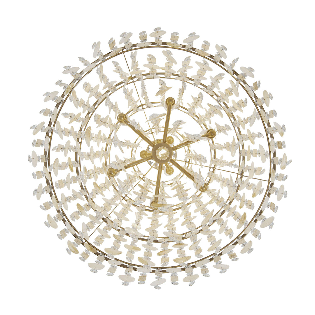 Kalani 377C10FG 10-Lt Chandelier - French Gold