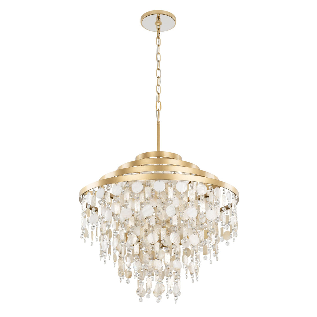 Kalani 377C10FG 10-Lt Chandelier - French Gold