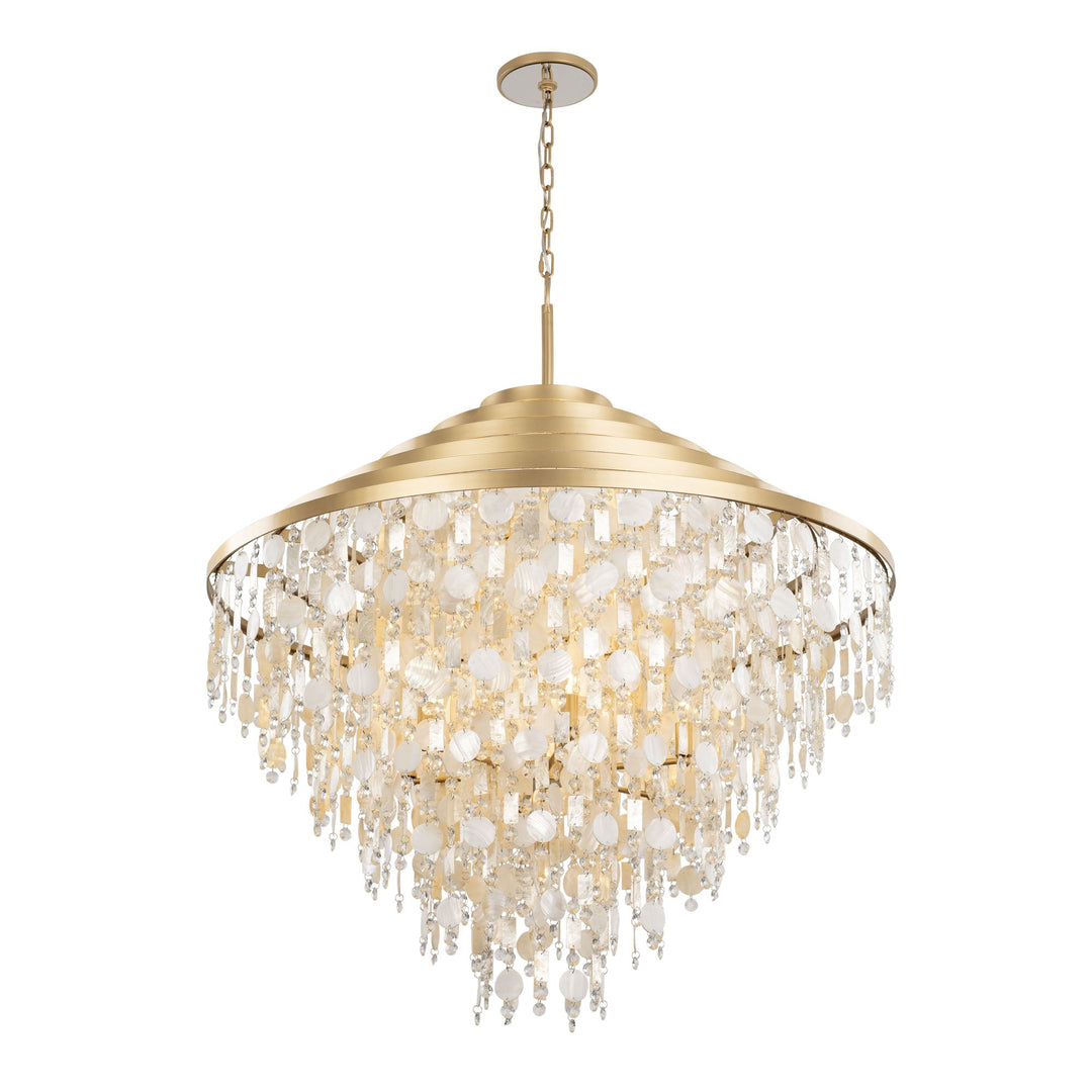 Kalani 377C16FG 16-Lt Chandelier - French Gold