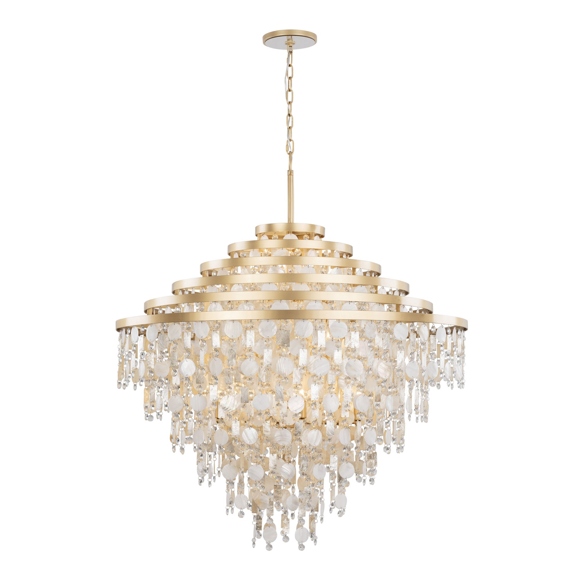 Kalani 16 Light Chandelier - French Gold