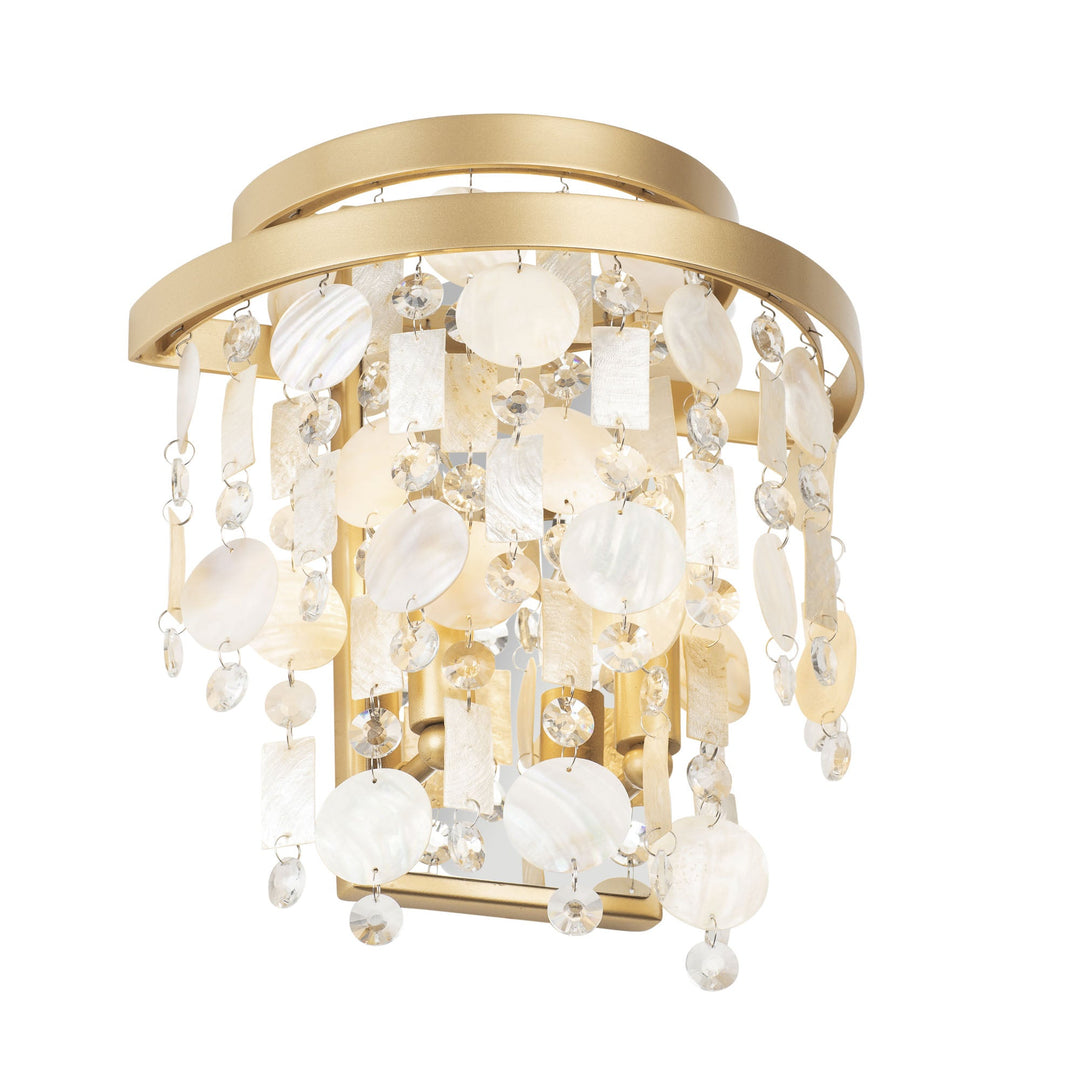 Kalani 377W02FG 2-Lt Wall Sconce - French Gold