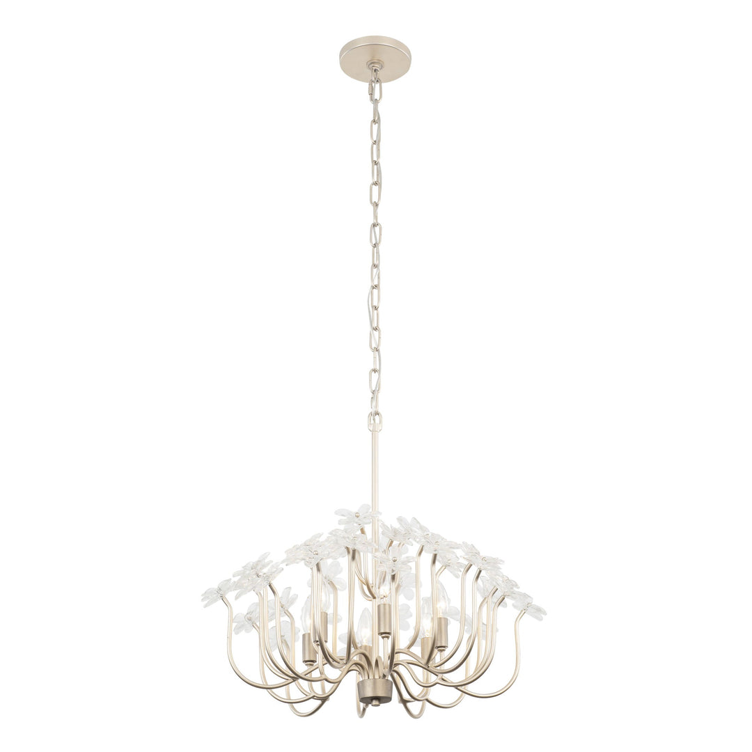 Wildflower 378C06GDAR 6-Lt Chandelier - Gold Dust/Artifact