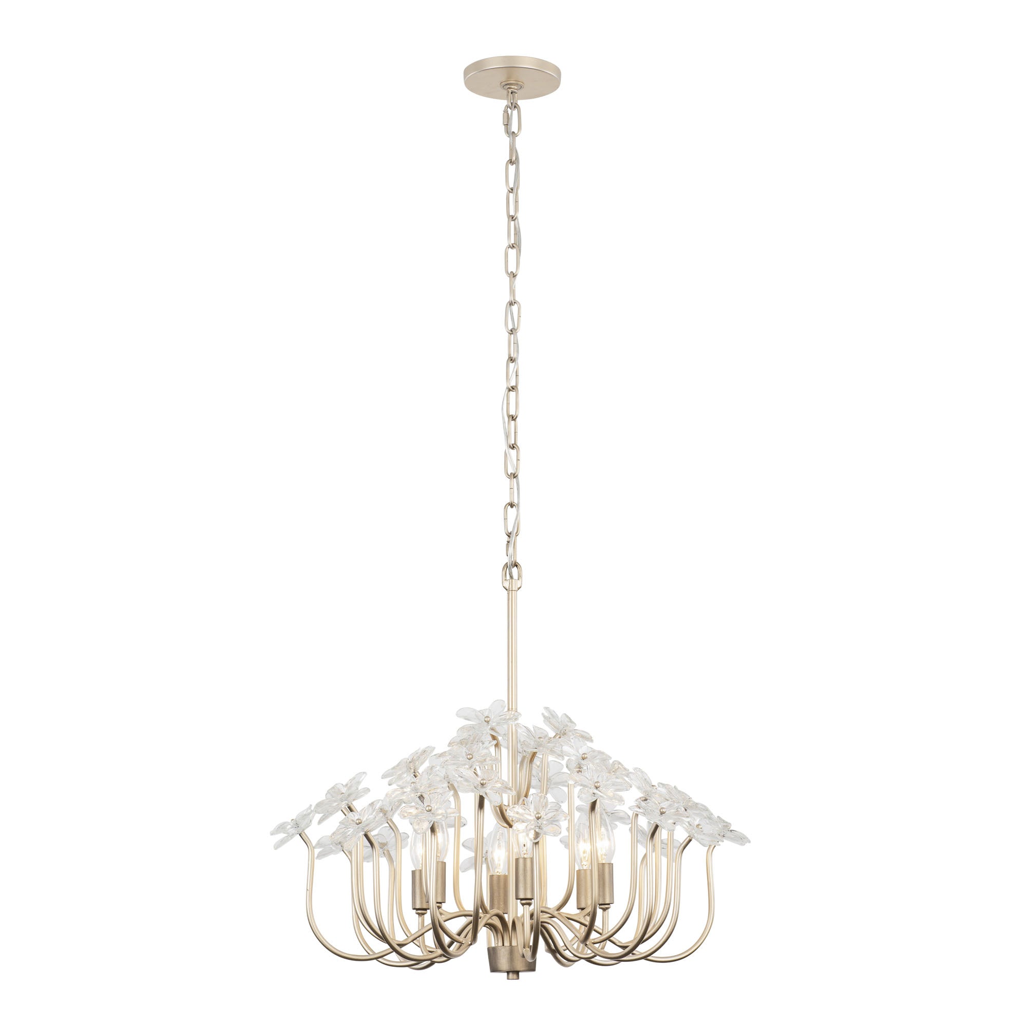 Wildflower 6 Light Chandelier - Gold Dust/Artifact