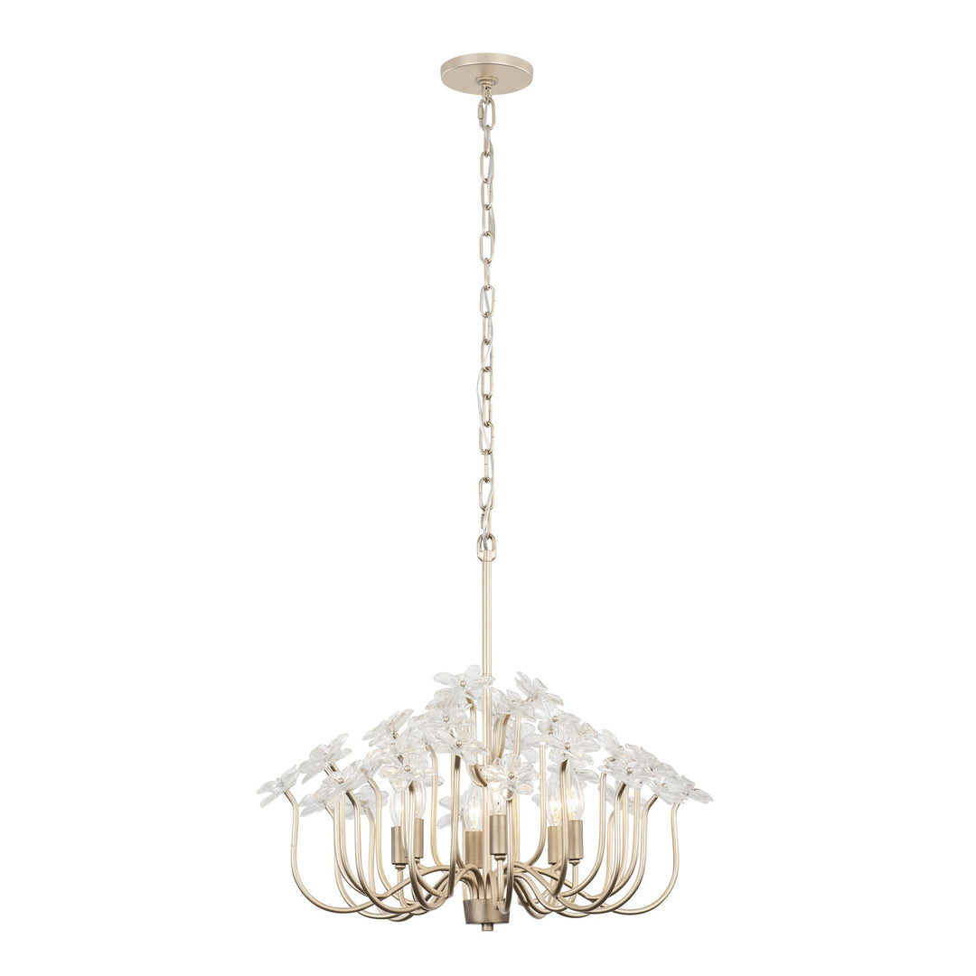 Wildflower 378C06GDAR 6-Lt Chandelier - Gold Dust/Artifact