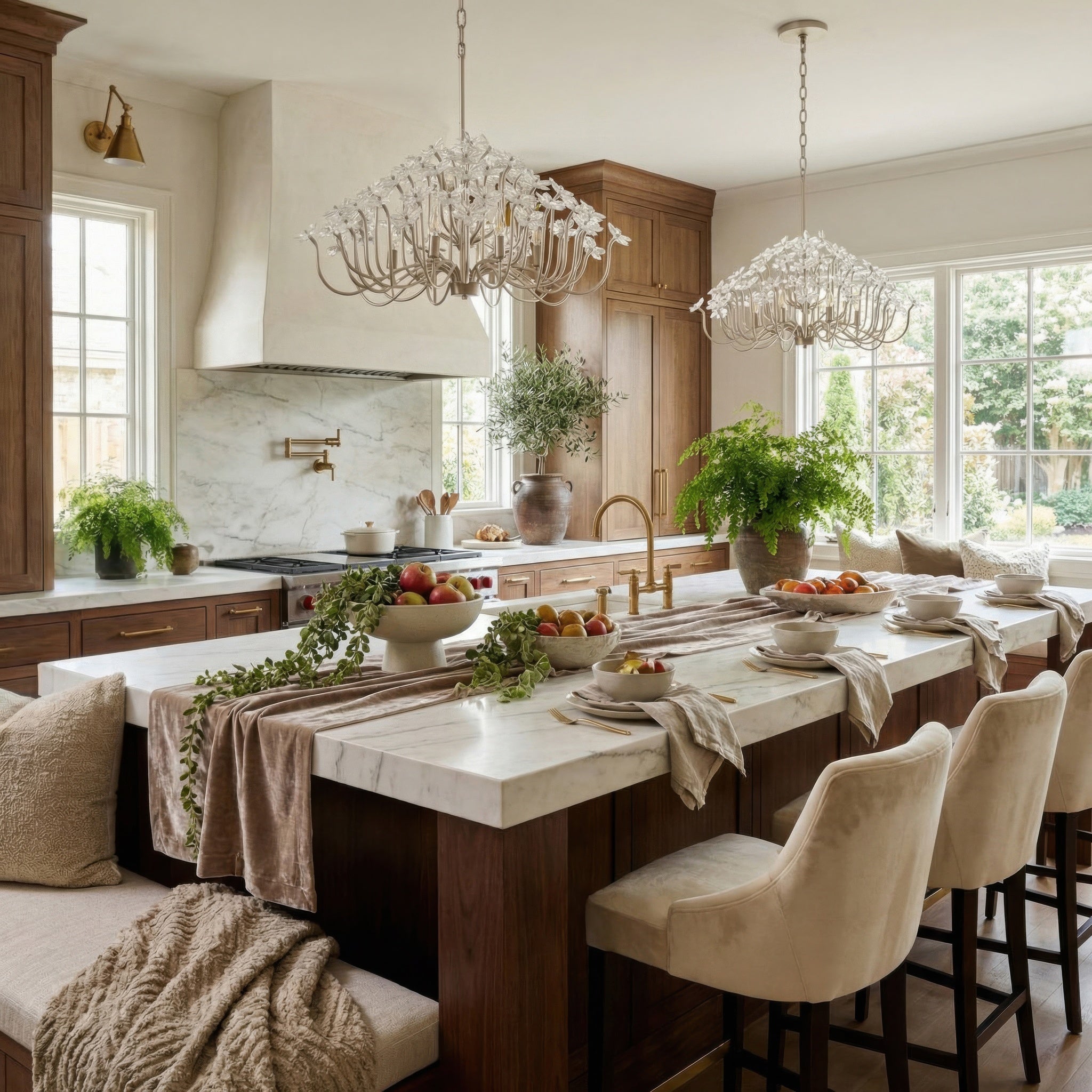 Wildflower 6 Light Chandelier - Gold Dust/Artifact