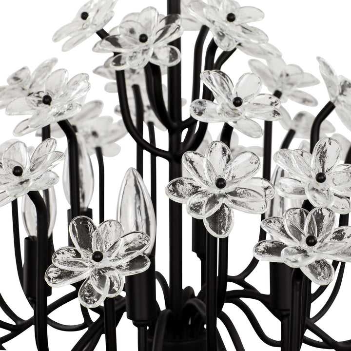 Wildflower 378C06MB 6-Lt Chandelier - Matte Black