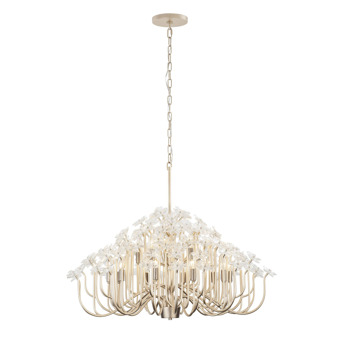 Wildflower 378C15GDAR 15-Lt Chandelier - Gold Dust/Artifact