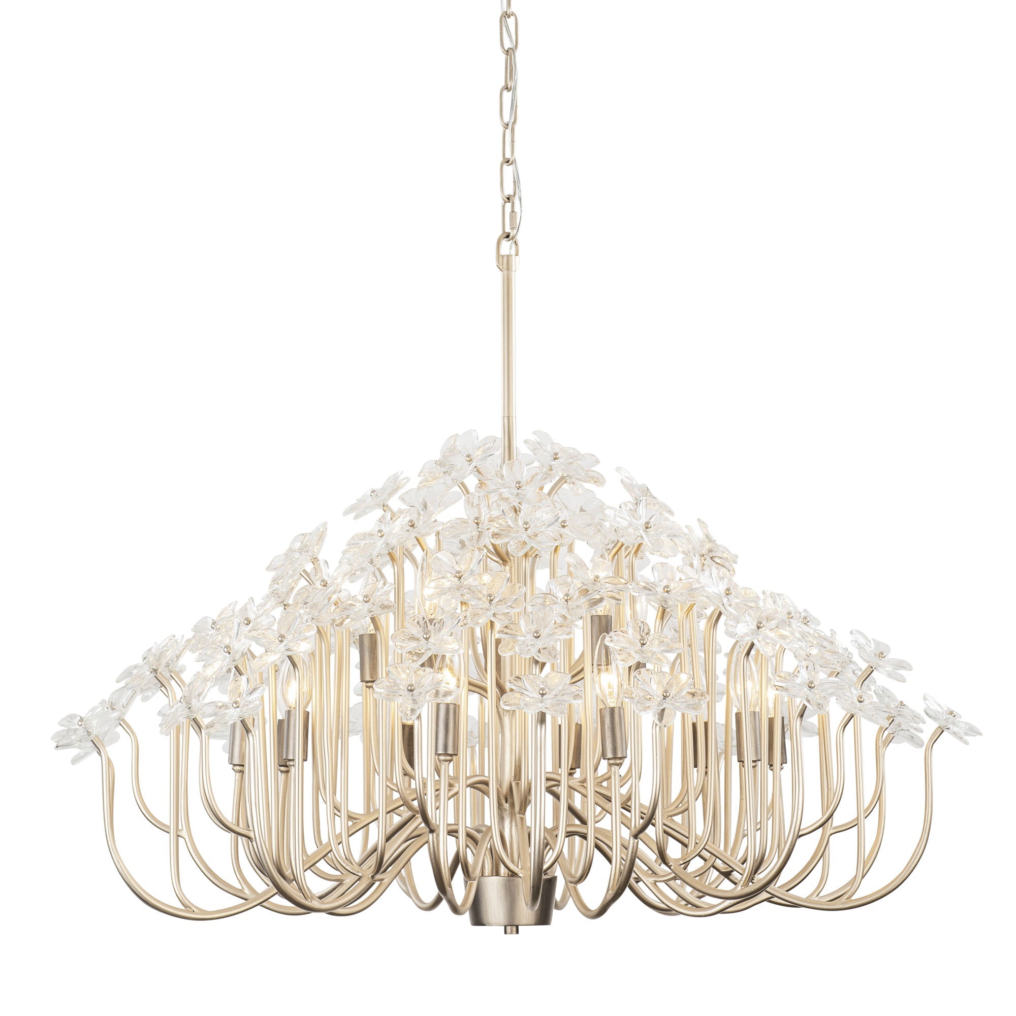 Wildflower 378C15GDAR 15-Lt Chandelier - Gold Dust/Artifact