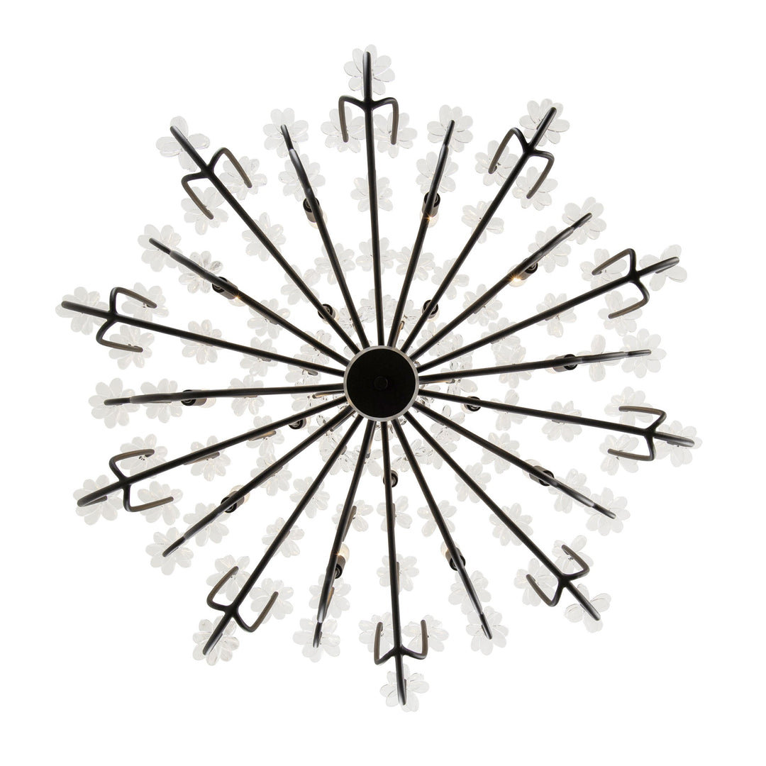 Wildflower 378C15MB 15-Lt Chandelier - Matte Black