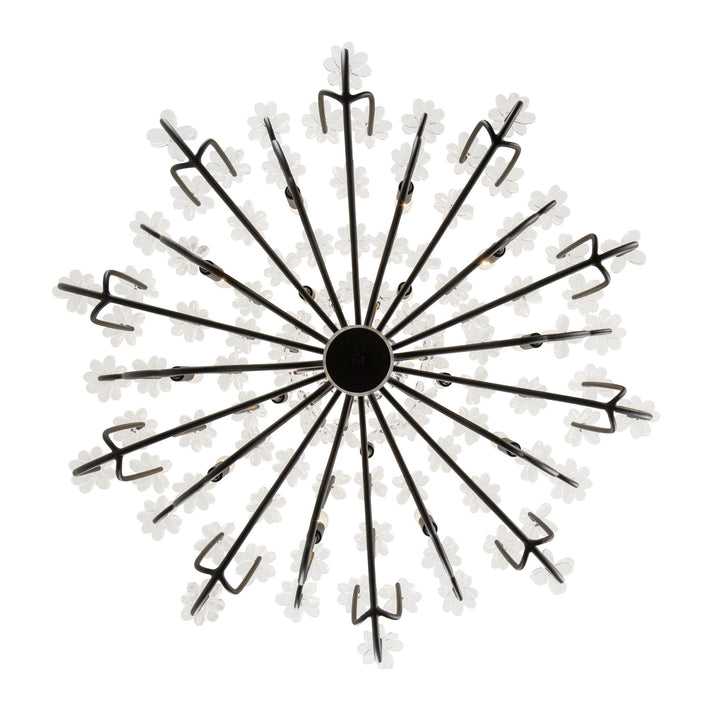 Wildflower 378C15MB 15-Lt Chandelier - Matte Black