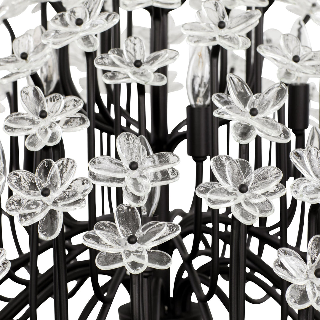 Wildflower 378C15MB 15-Lt Chandelier - Matte Black