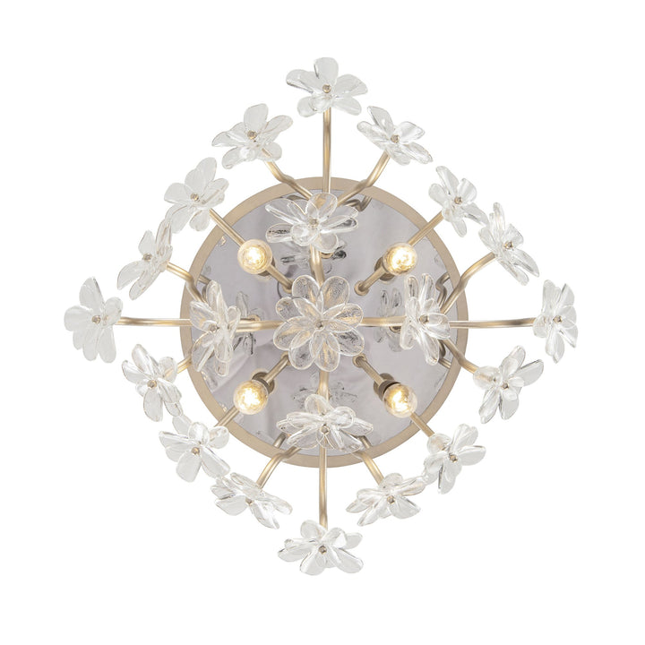 Wildflower 378S04GDAR 4-Lt Ceiling Light - Gold Dust/Artifact