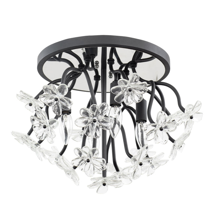 Wildflower 378S04MB 4-Lt Ceiling Light - Matte Black