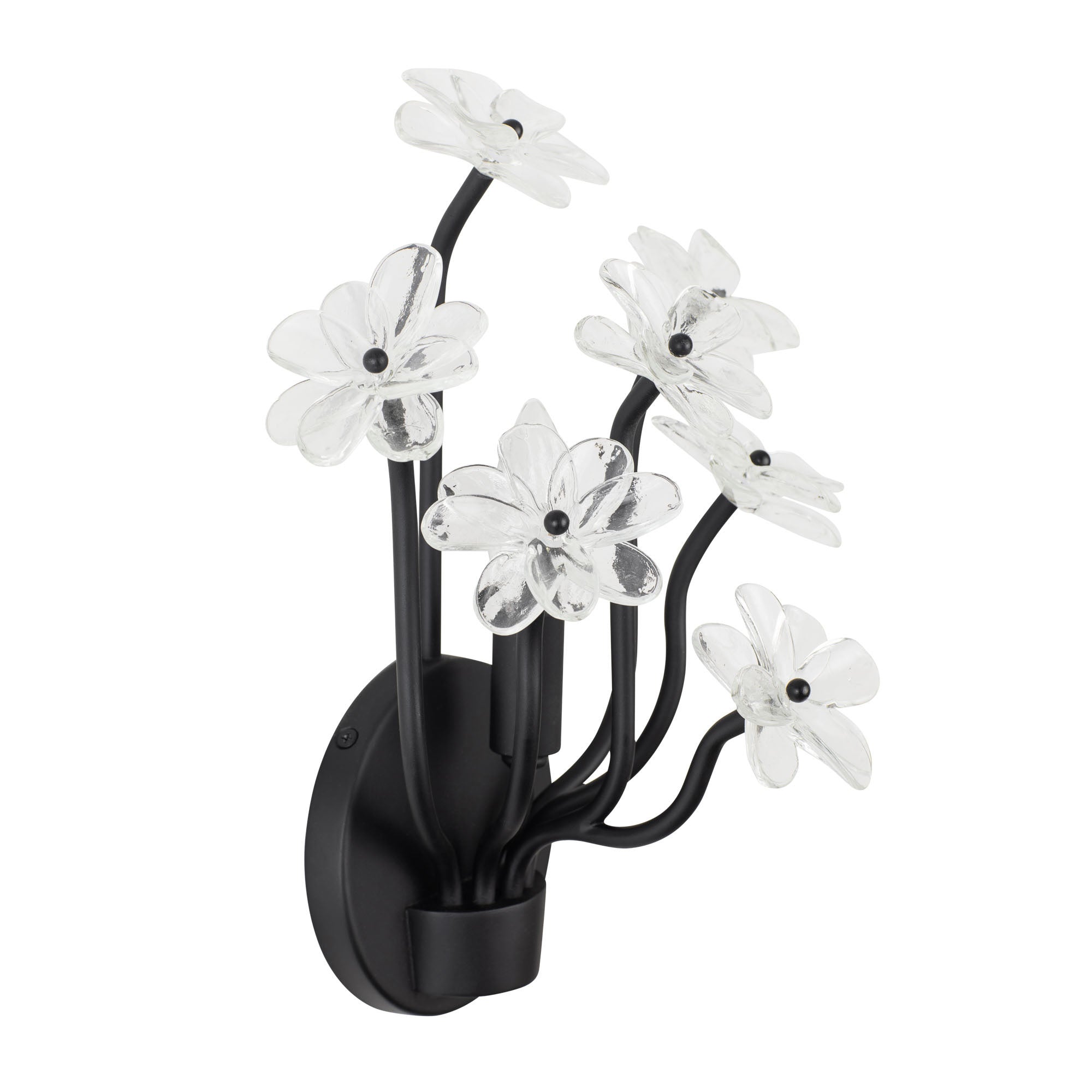 Wildflower 1 Light Sconce - Matte Black