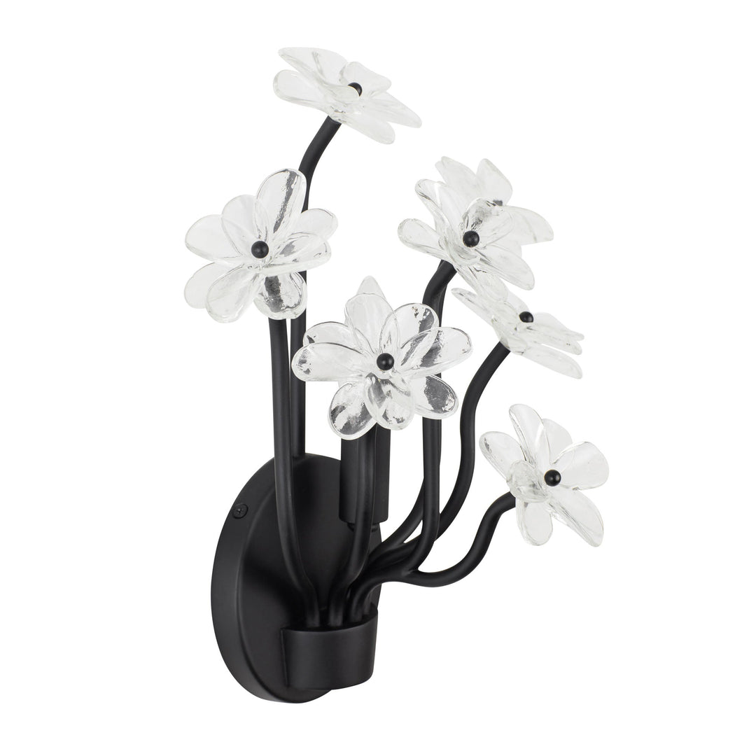 Wildflower 378W01MB 1-Lt Wall Sconce - Matte Black