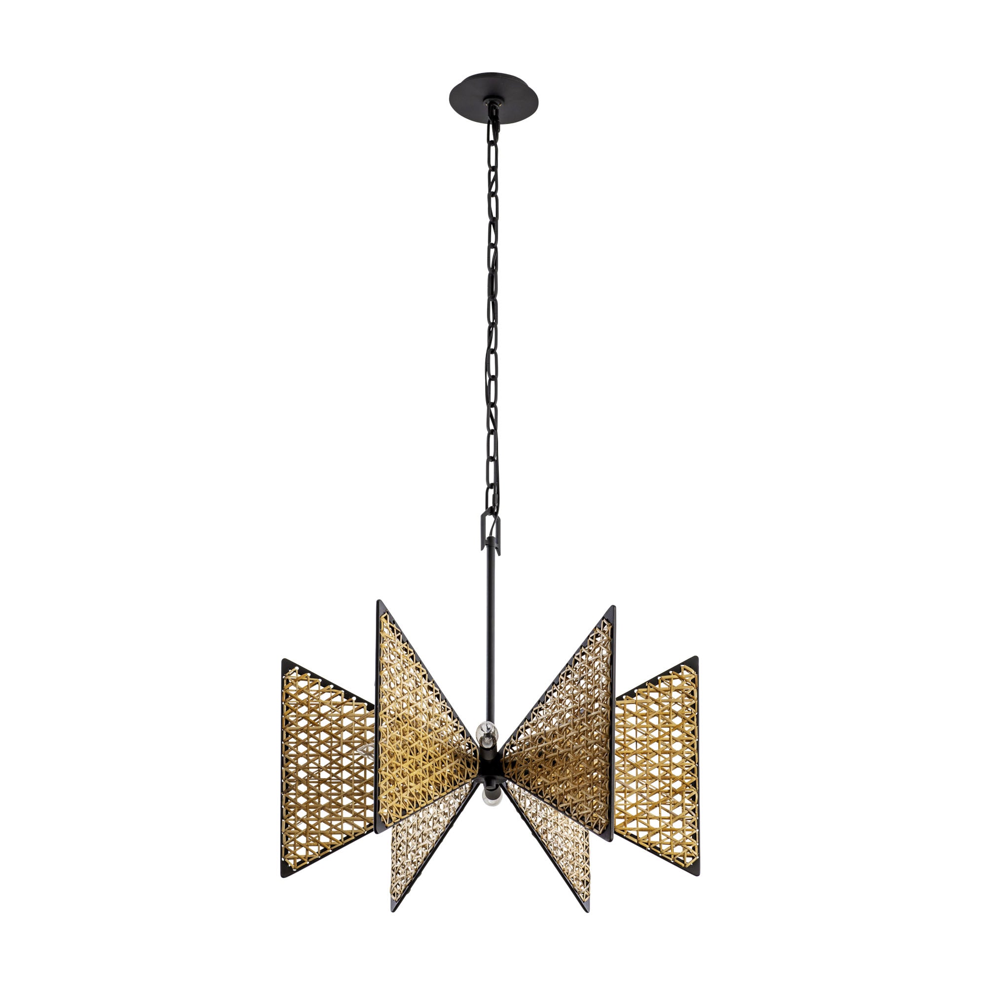 Machina 6 Light Chandelier - Matte Black/Sulihiya