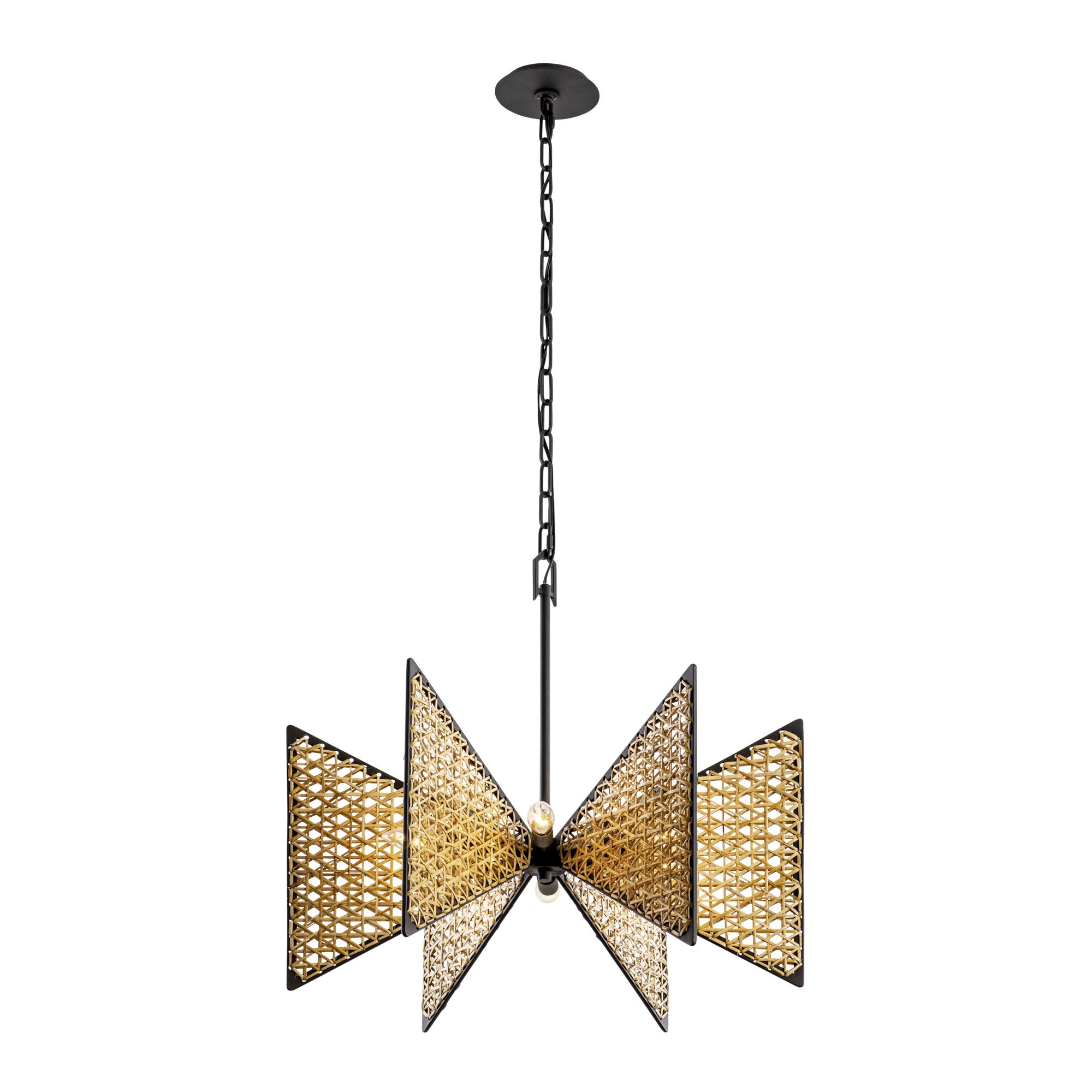 Machina 6 Light Chandelier - Matte Black/Sulihiya