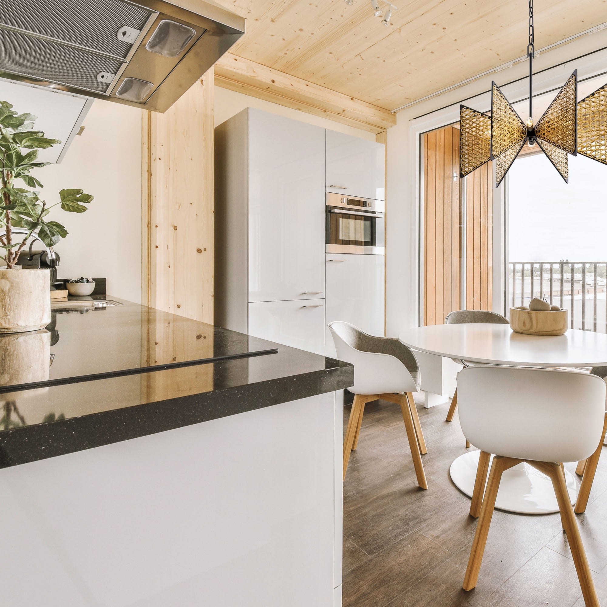 Machina 6-Light Chandelier - Matte Black/Sulihiya