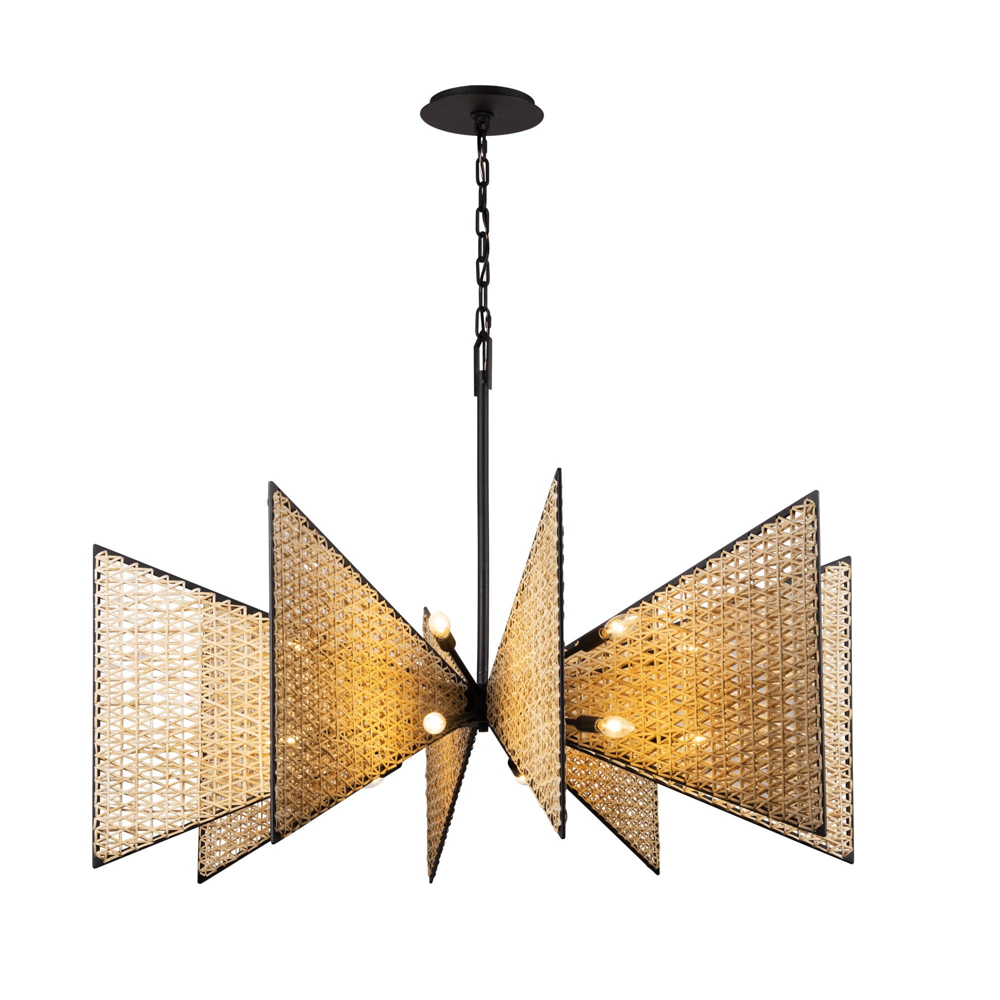 Machina 16 Light Chandelier - Matte Black/Sulihiya