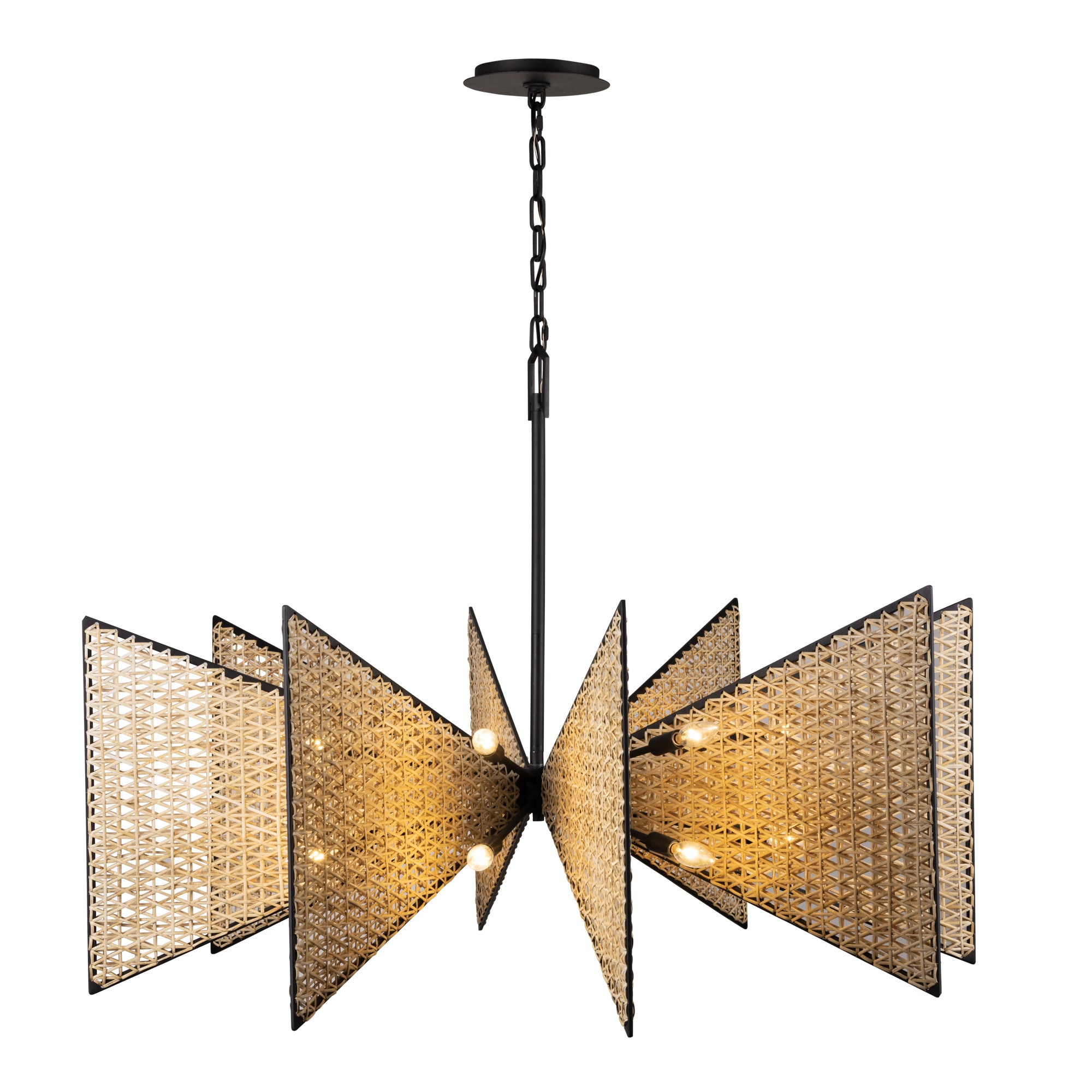 Machina 16 Light Chandelier - Matte Black/Sulihiya