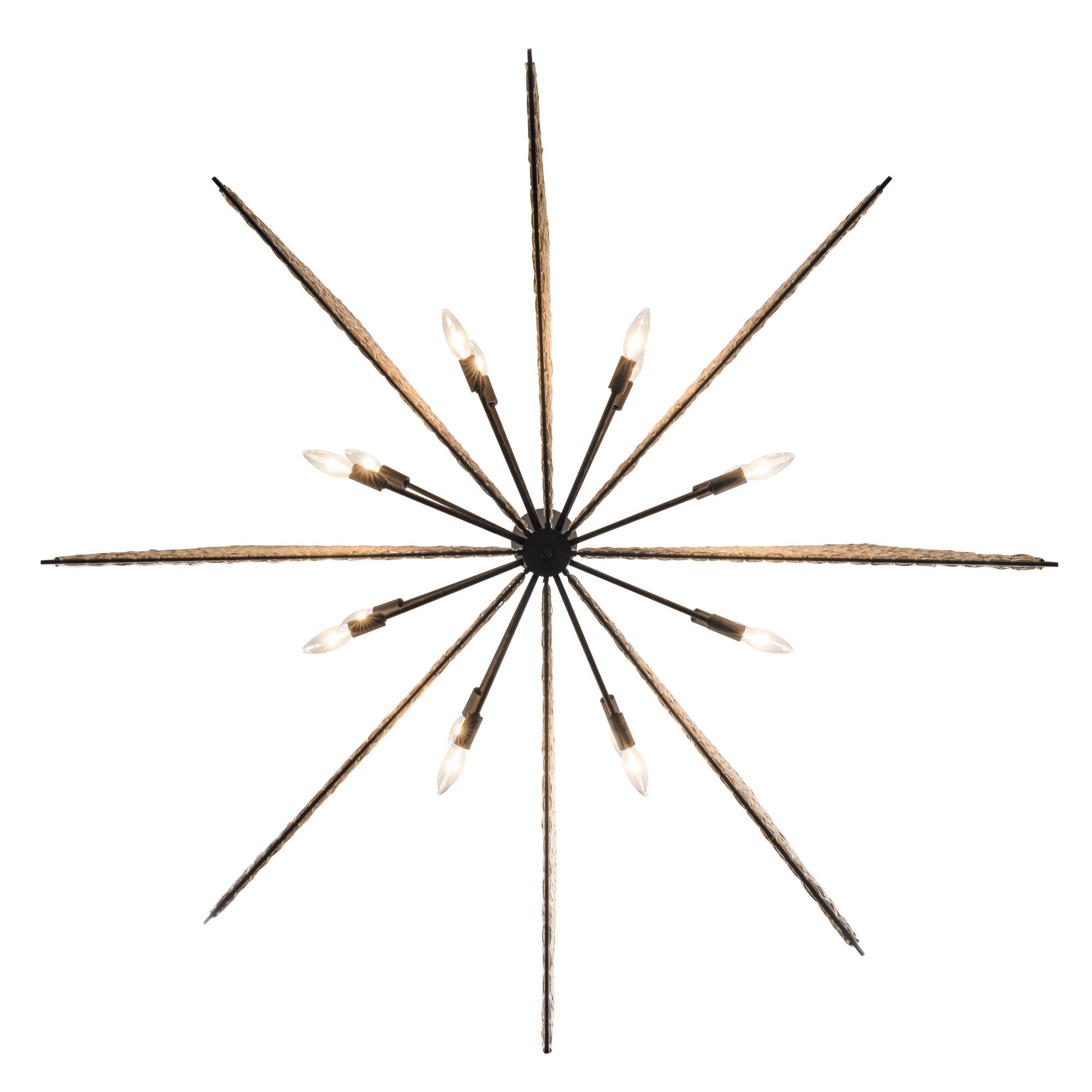 Machina 16 Light Chandelier - Matte Black/Sulihiya