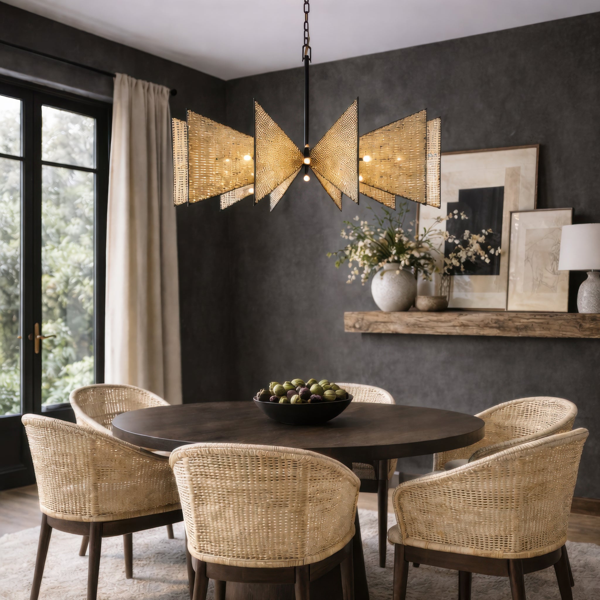 Machina 16 Light Chandelier - Matte Black/Sulihiya
