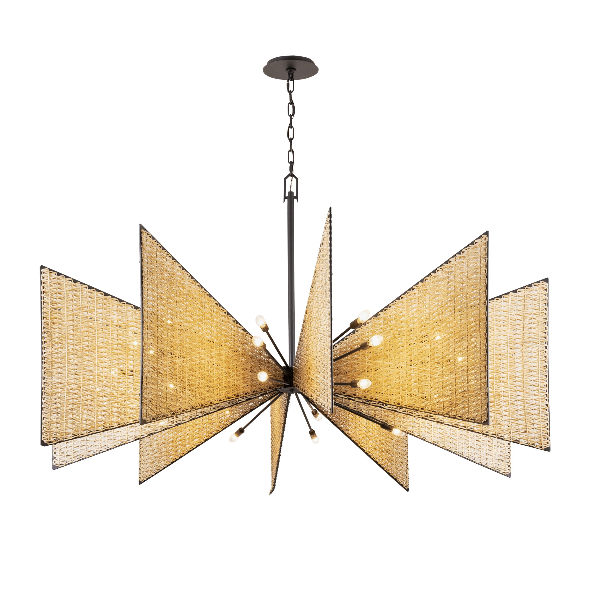 Machina 30Light Chandelier - Matte Black/Sulihiya